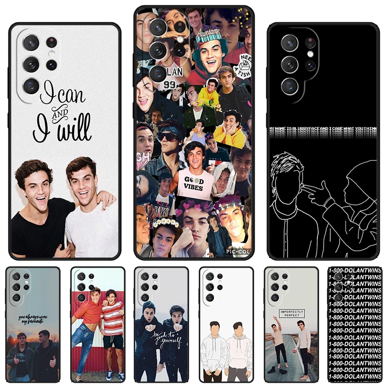 Dolan Twins phone case For Samsung Galaxy S24 S23 S22 Ultra Note 10 20 Plus S8 S9 S10 S20 S21 FE Cover