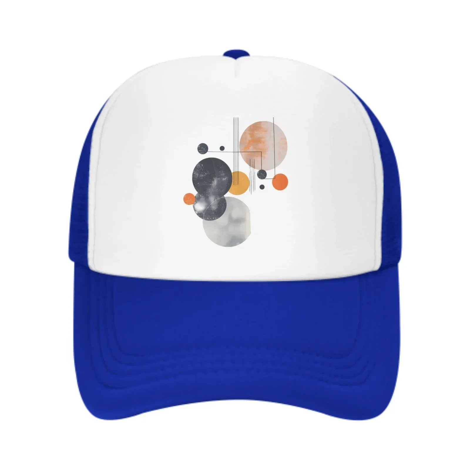 New Circular Line Crossing Summer Leisure Sports Daily Sun Hat Fishing Outdoor Men's and Women's Truck Caps Fashion