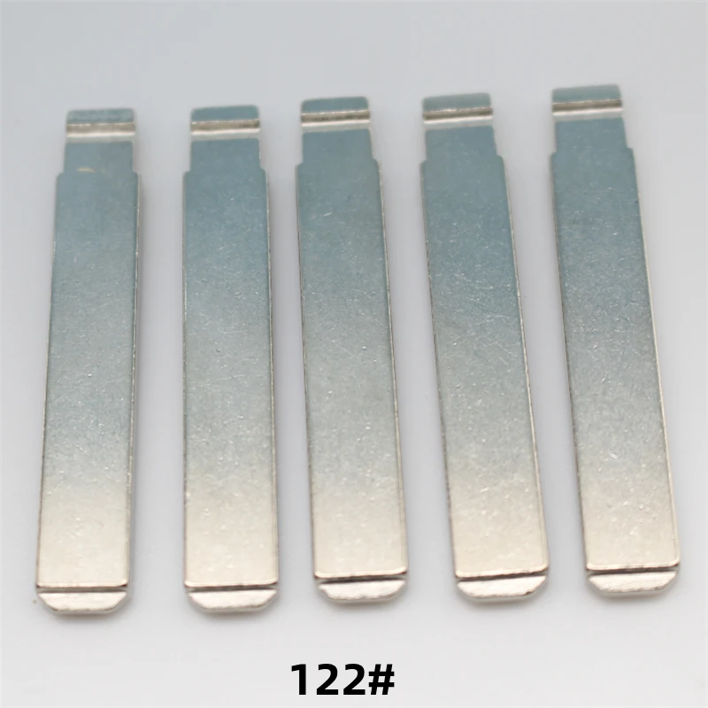 FLYBETTTER OEM 50Pcs 122# Original Metal Blank Uncut Remote Key Blade For Citroen C4L