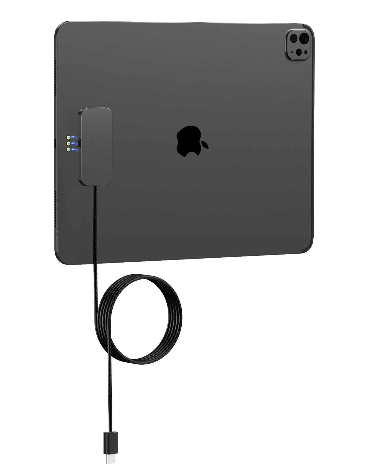 شاحن لاسلكي مغناطيسي M30 لجهاز iPad Pro/iPad Air شاحن موصل ذكي للشحن السريع مع كابل USB-C بطول 5.56 قدم (محول ليس)