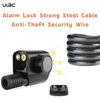 ULAC Alarm Lock Strong Steel Cable Anti-Theft Security Wire Suitable for Bicycle Electric Car Motocycle Cycling Parts