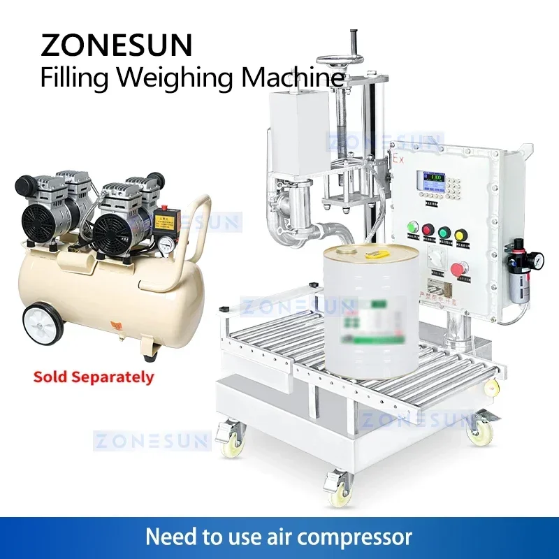 Zonesun Explosion Proof Liquid Weighing Filling Machine Weigh and Fill System Weigh Filler ZS-YTEXW1