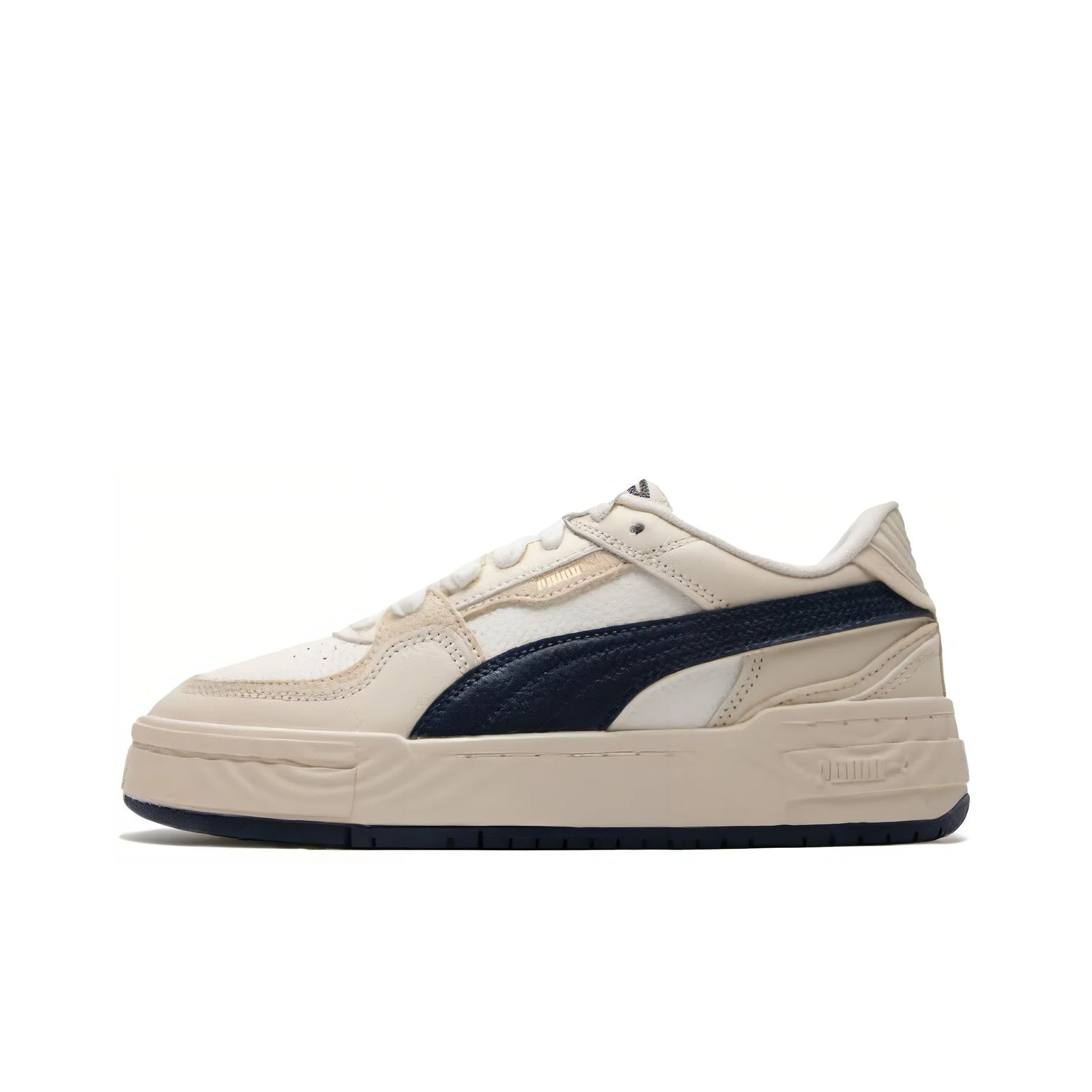 PUMA Ca Pro Skateboard Shoes Unisex Low Top Beige Blue 395773-02