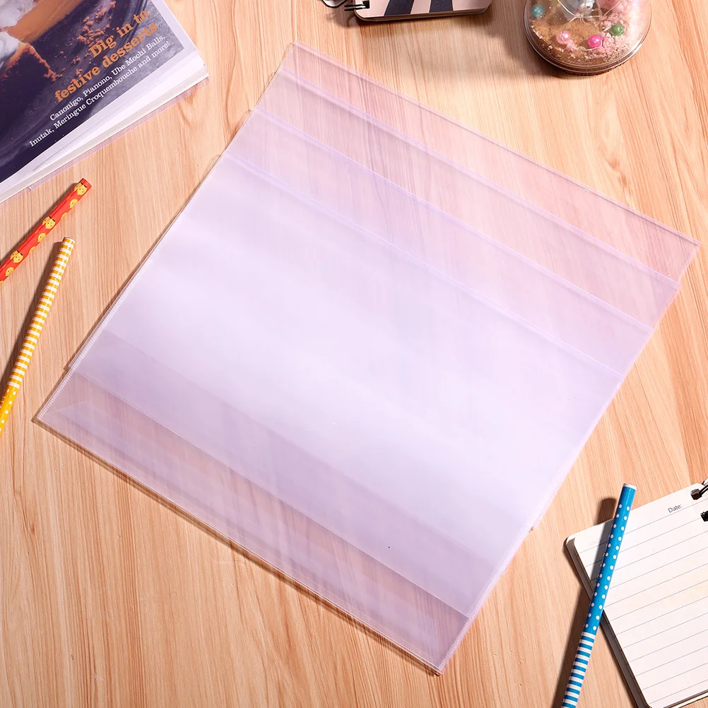 20 Pcs Waterproof Book Cover Clear Presentation Binder Sleeve Plastic File Folders Pp Covers for Soft Books Resume Interview