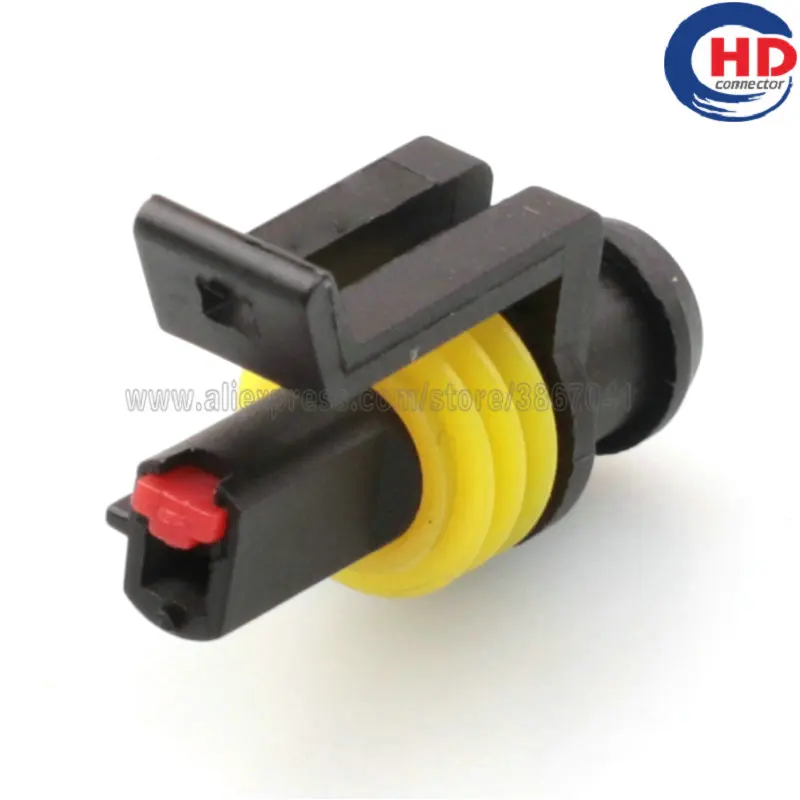 1pin female auto electric housing plug wiring harness cable waterproof connector 7123-2115