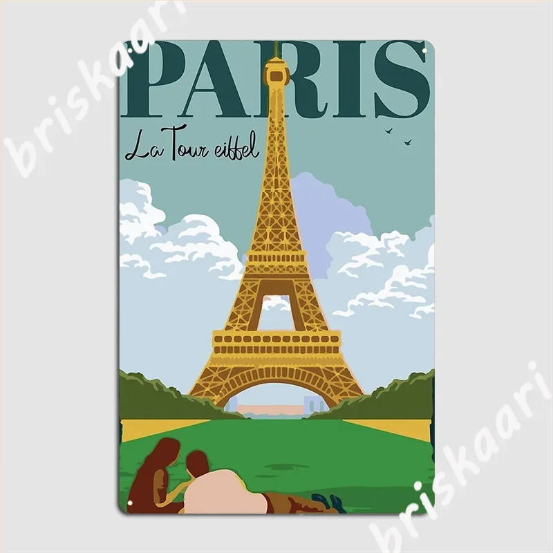 Addicted To Paris Metal Sign Club Home Personalized Club Bar Plaques Tin Sign Poster