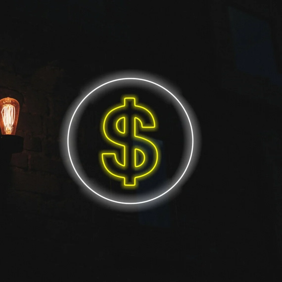 

Символ доллара неоновый знак доллар неоновый знак