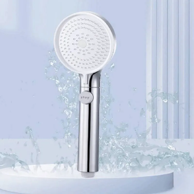 

Advanced Showerhead with Enhanced Water Pressure Three-mode Pulse Water Flow Water Stop Filter Anti-fall Spray Shower Head Set