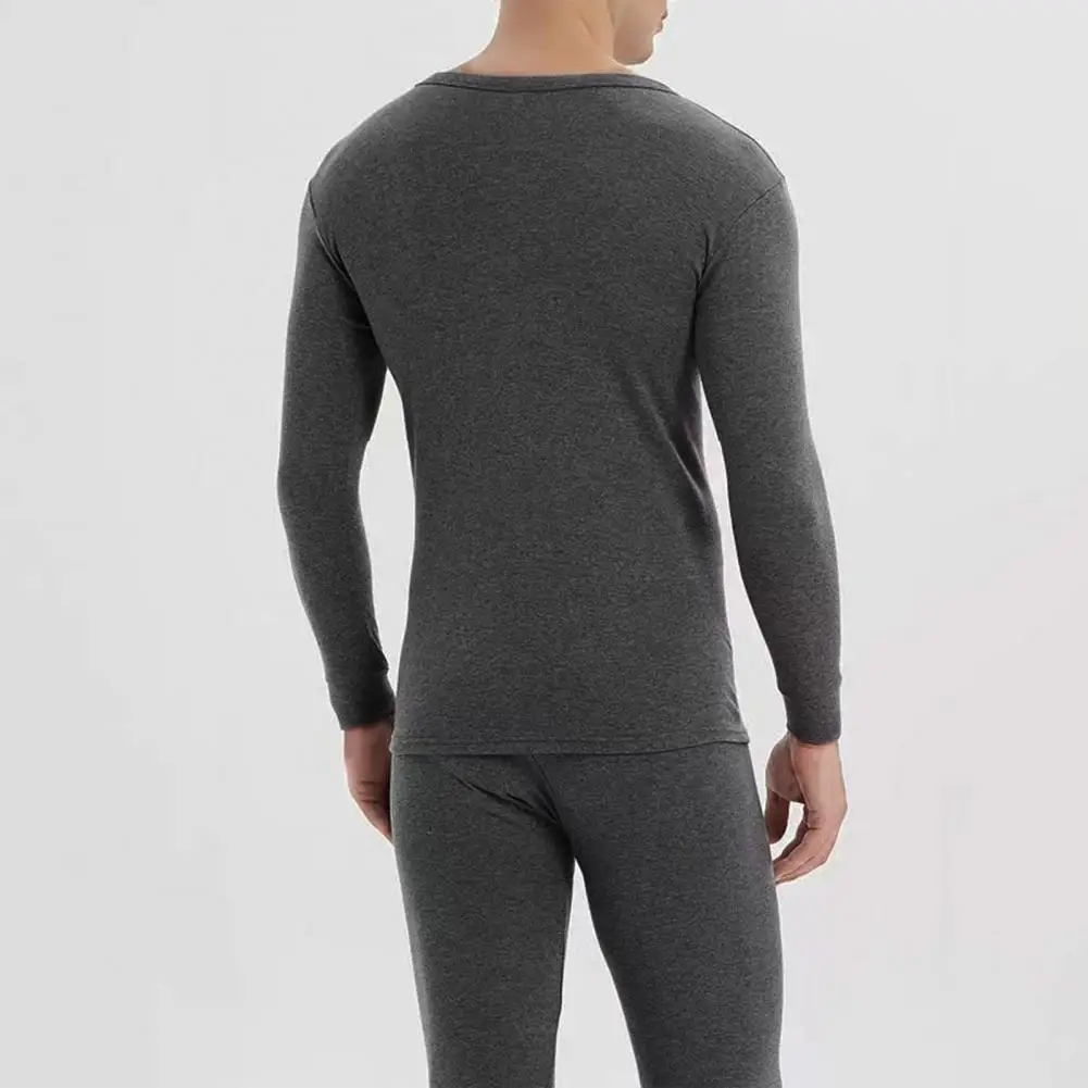 Thermal Underwear Set Extra Wide Waistband Extended Length Stretchy Large Belly Super Cozy Home Loungewear‌