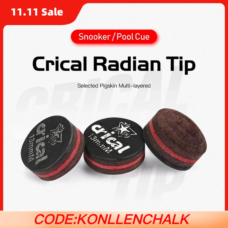 

NEW CRICAL Billiard Pool Cue Tips 5pcs Buy 5 Get 6 Carom Cue Tip/Snooker Cue Tip 10mm 10.5mm 11.5mm 13mm Billiard Accessories