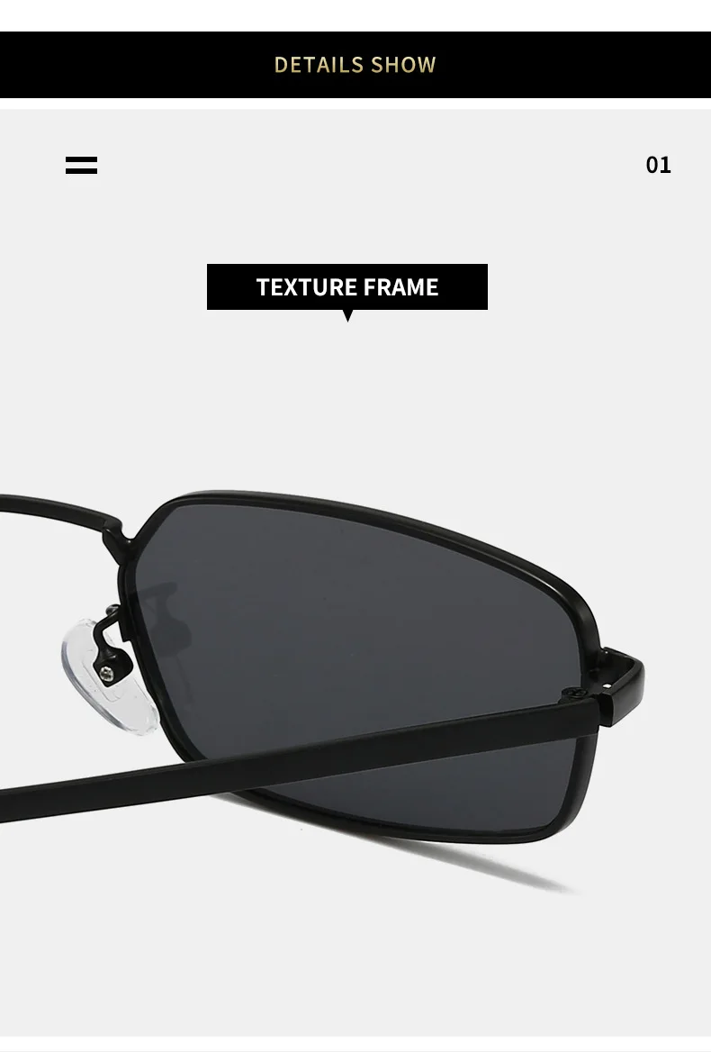 Amerikanischer Vintage-Sonnenbrillen-Stil aus Metall mit schmalem Rahmen, geeignet für Korrektionsgläser, Old-Money-Style Sonnenbrille – Detail 14