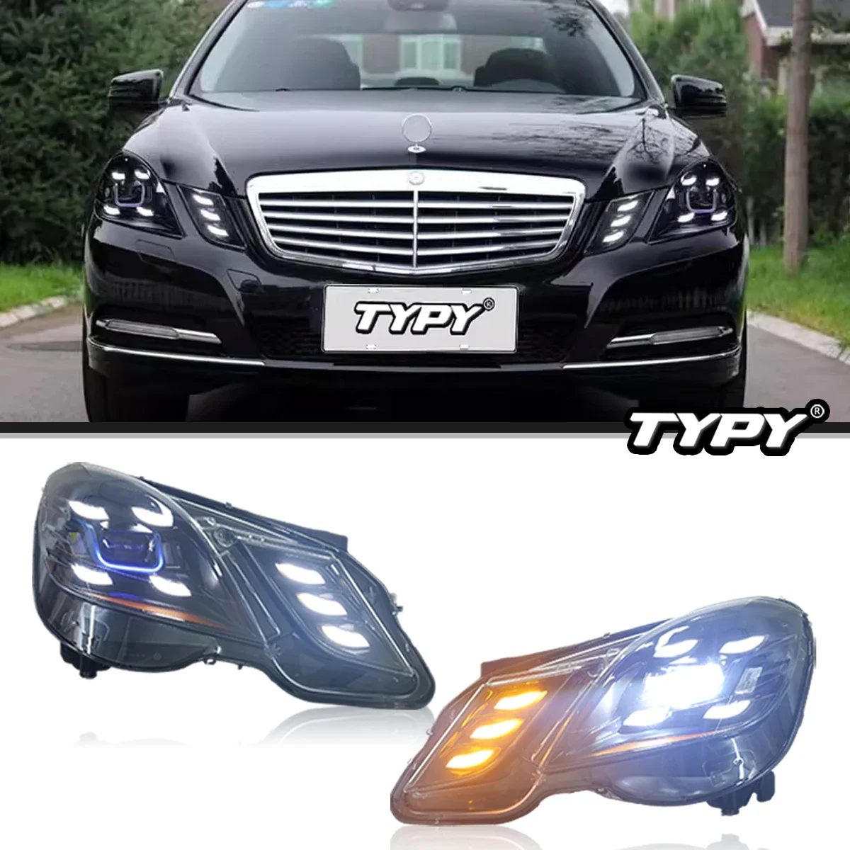 

TYPY Car Headlights For Mercedes-Benz E-Class W212 2010-2013 LED Car Lamps Daytime Running Lights Dynamic Turn Signals