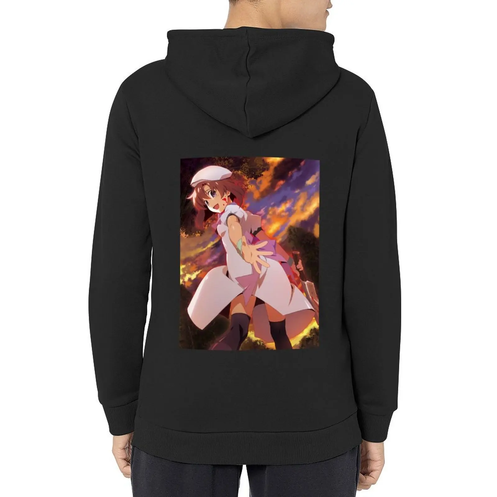 

Higurashi no Naku Koro ni Gou Hoodie blouse anime clothing japanese style autumn new products hoodie men