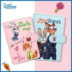 Disney Zootopia Judy Hopps Nick Wilde Student Diary Loose Leaf A6 Pu Leather Budget Binder Notebook Gift Stationery Wholesale