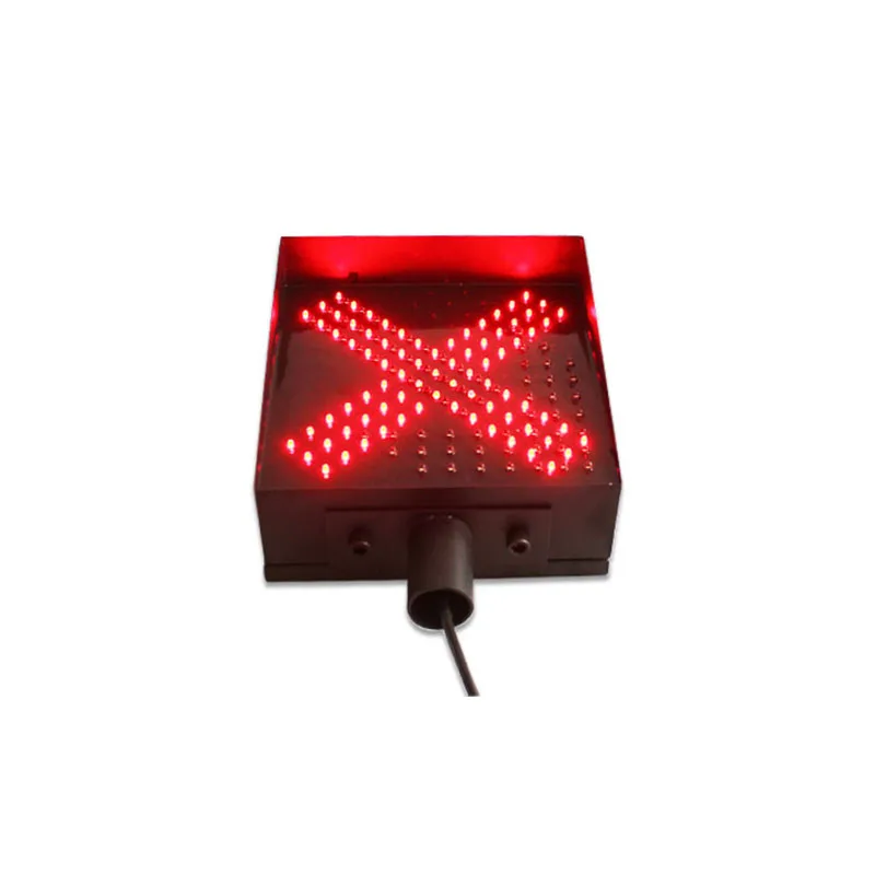 Red Cross Green Arrow Driveway Signal Stainless Steel 270*270mm Toll Fog Traffic Light