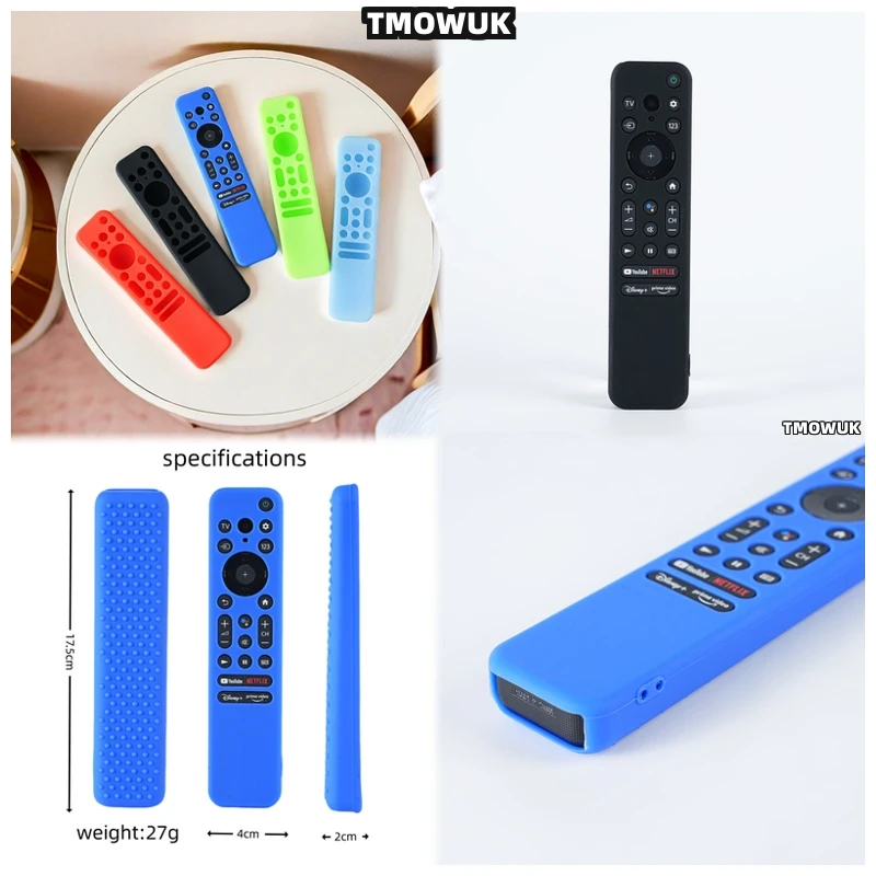 

For SONY RMF-TX800C TX800P TX800T Voice Remote TV Remote Control Silicone Protective Cover Case Shockproof Anti-drop Anti-scratc