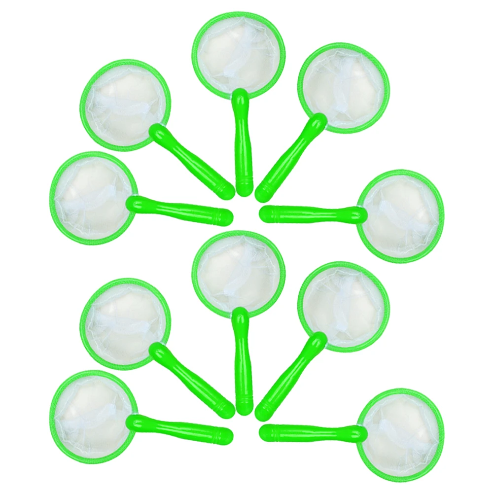 

12 Pcs Handwritten Net Fish Tank Accessories Fishing Bath Toy Supply Children's Nets Toys