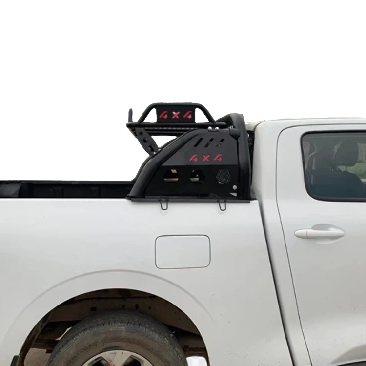 4x4 Universal Pickup Sport Accessories Manganese Steel Pickup Truck  Black Powder Coated Cargo Rack Roll Bar For Pick Up Truck