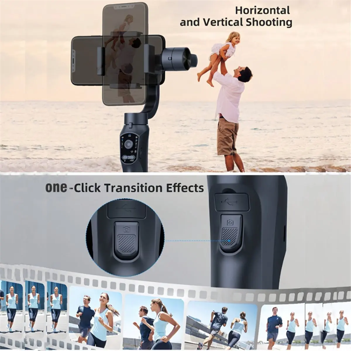 F10 Pro Handheld 3- Mobile Gimbal Handy Stabilizer for Phone Holder Real-Time Tracking Stabilizzatore Phone Selfie