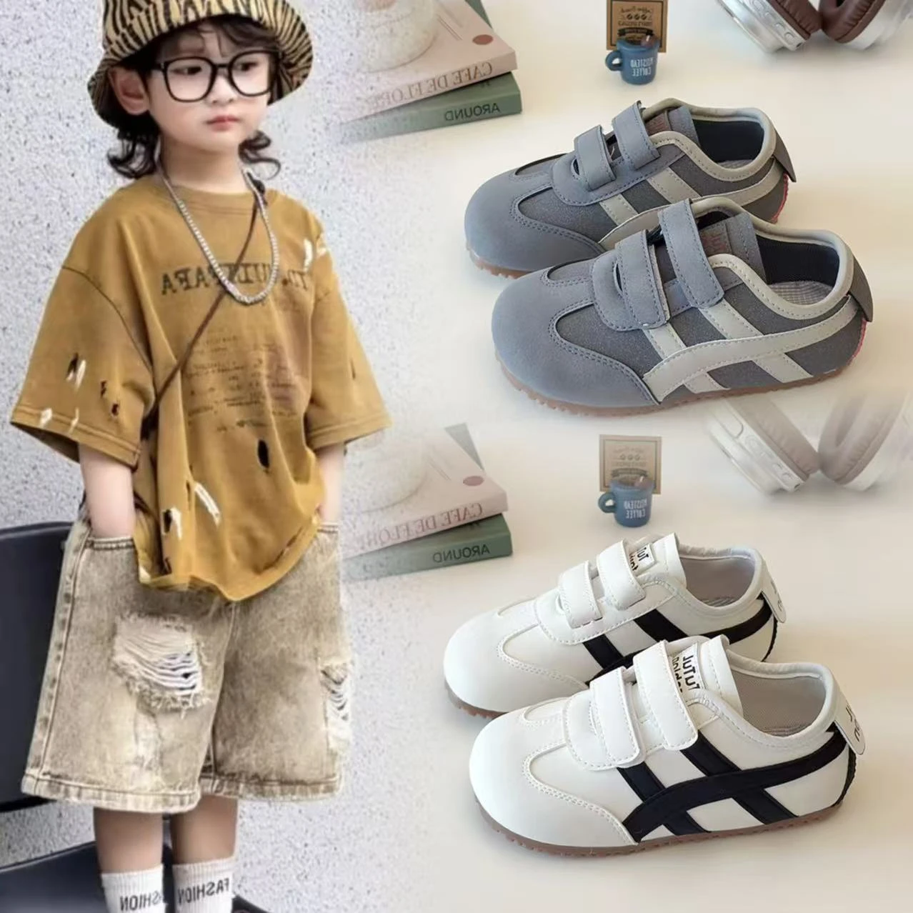 

Kids Running Sneakers Shoes 2025 Autumn New Fashion Casual Walking Baby Boys Girls Breathable Soft Children Sport Chaussure