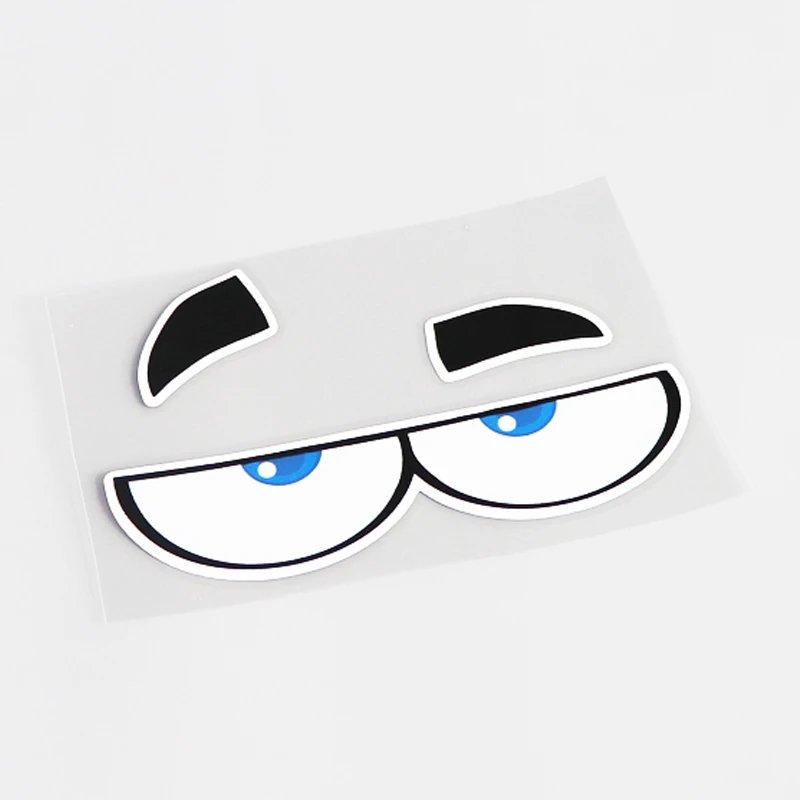 Jptz smiling face cartoon automobile polyethylene sticker, waterproof ,sunscreen, cover ,scratch 12.7cm-7.5cm PVC
