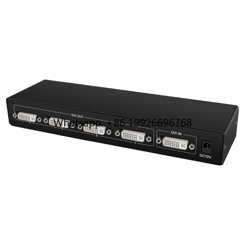 4 Port 1 in 4 Out Multiple Video Display DVI Distribution Splitter 1x4 for HDTV PS3