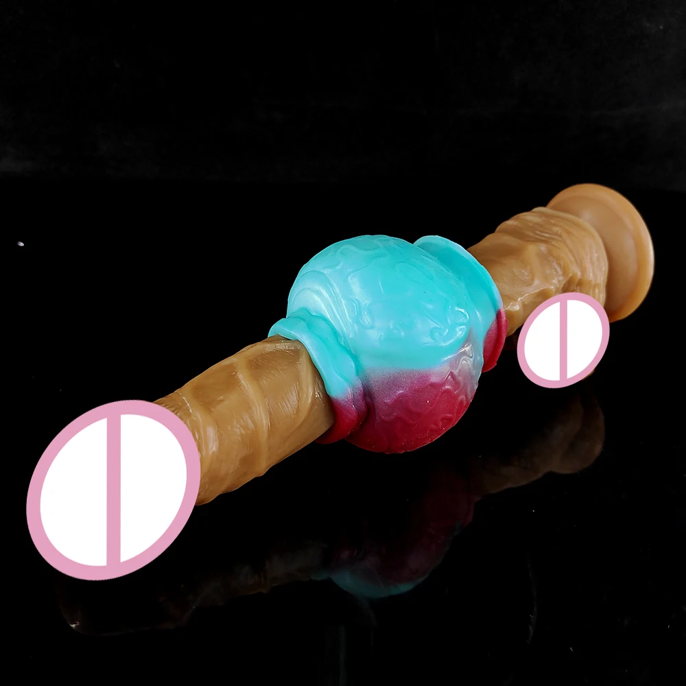 Large Knot Penis Sleeve Fantasy Colorful Cock Sheath Silicone Male Condom Stretcher Dick Extension Sexy Toy For Men Gay