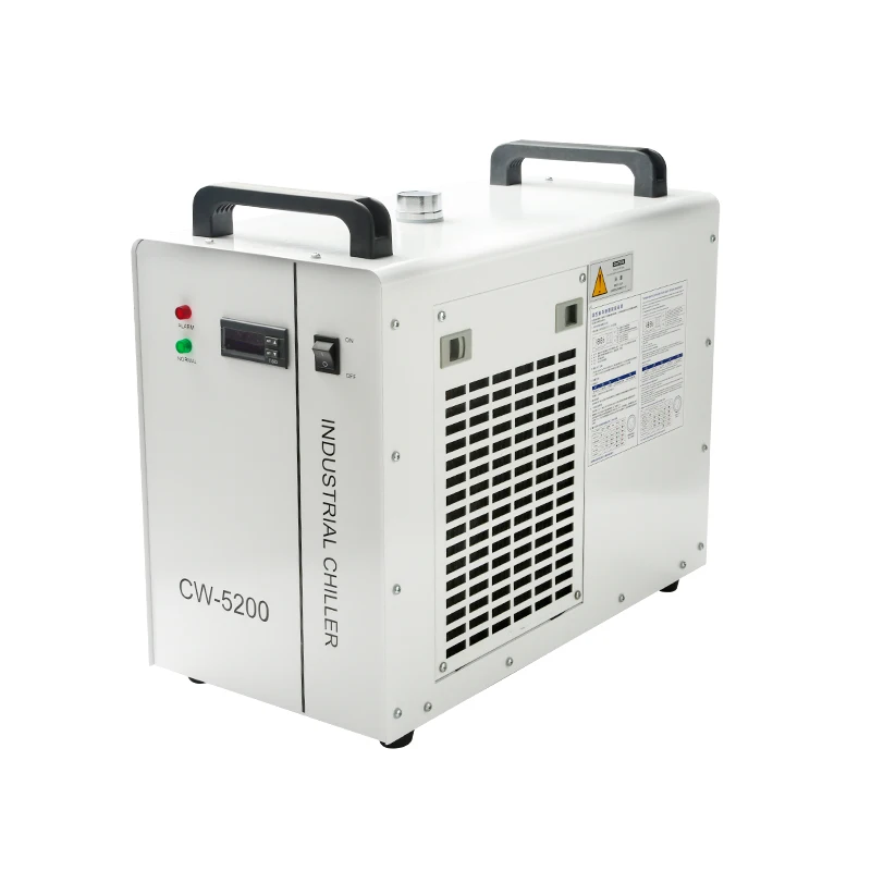 

HYCNC CW5200 Water Chiller Unit, Single Inlet & Outlet Industrial Cooling System for Engraving Machines
