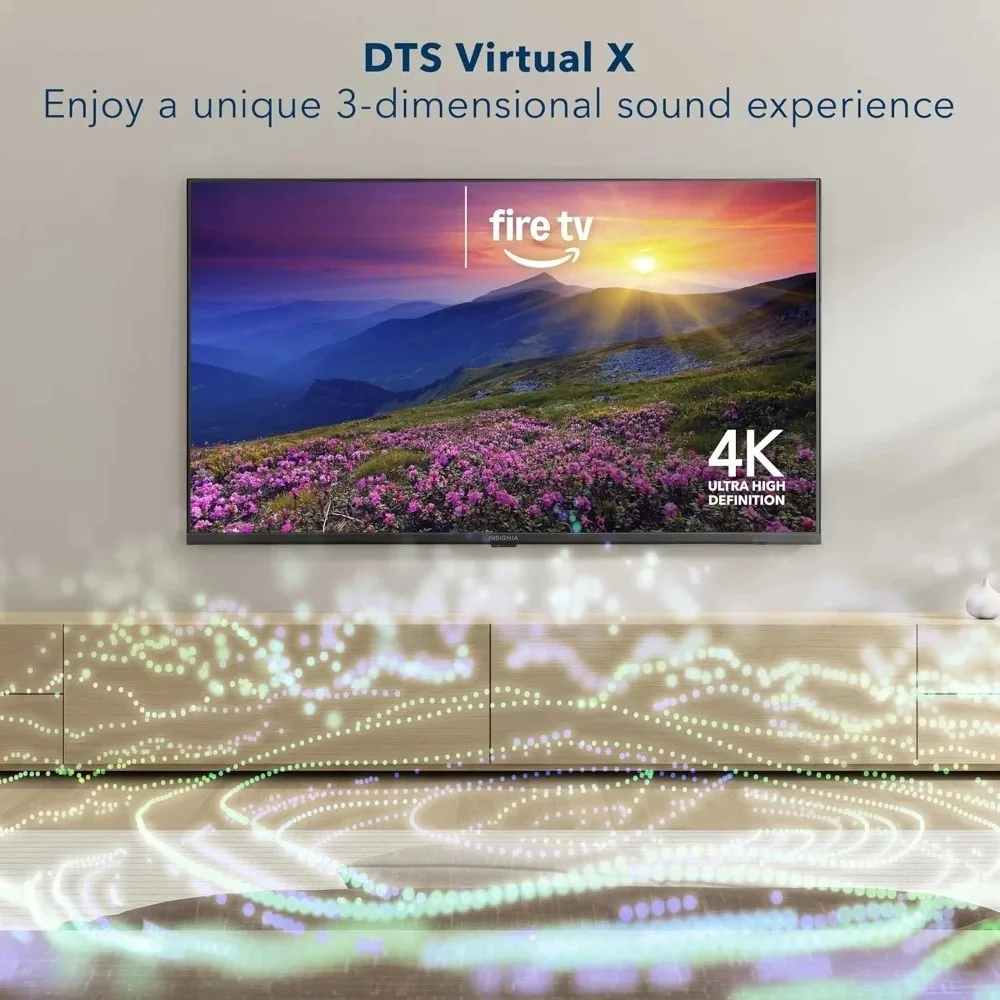 Televisor inteligente LED 4K UHD de 55 pulgadas serie F50 (NS-55F501NA26), DTS Virtual-X, HDMI eARC, centro de entretenimiento todo en uno y hogar inteligente