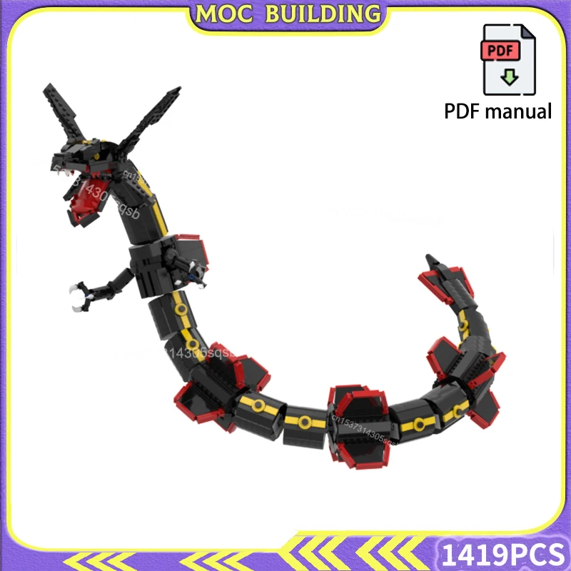 

Creative Dragon Blocks Model Monster Collection MOC Buildings Sky-High Creature Assembled Toy DIY Model