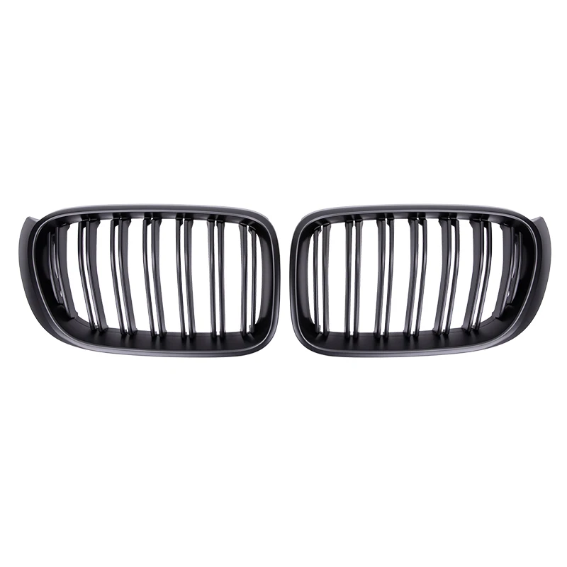 Car Front Bumper Grilles Kidney For BMW X3 X4 F25 F26 2014-2017 Racing Grill Double Slat Grille Gloss Matte Black Accessories