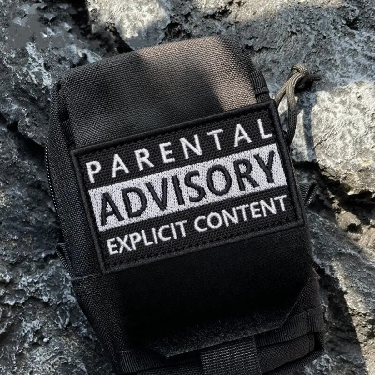 "Parental Advisory" Tactical Morale Embroidery Patch Hook&Loop Patch Military Army Badge Armband Backpack Vest Stickers - Image 3