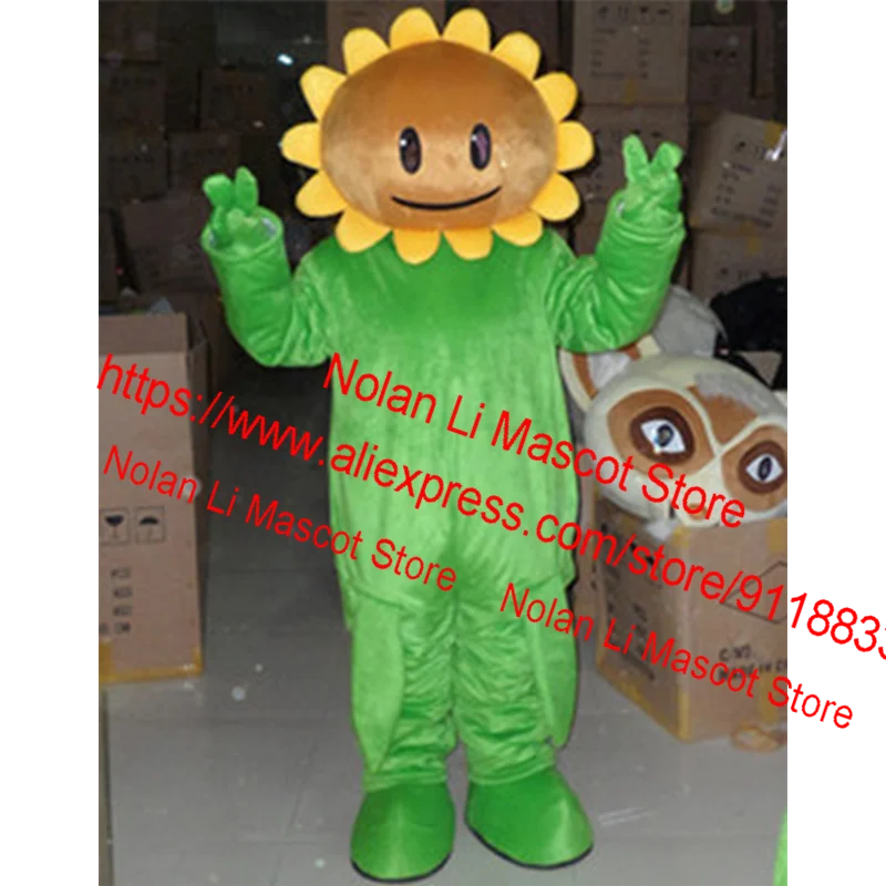 New Custom EVA Material Sunflower Mascot Costume Flower Cartoon Suit Cosplay Movie Props Birthday Party Adult Size 576