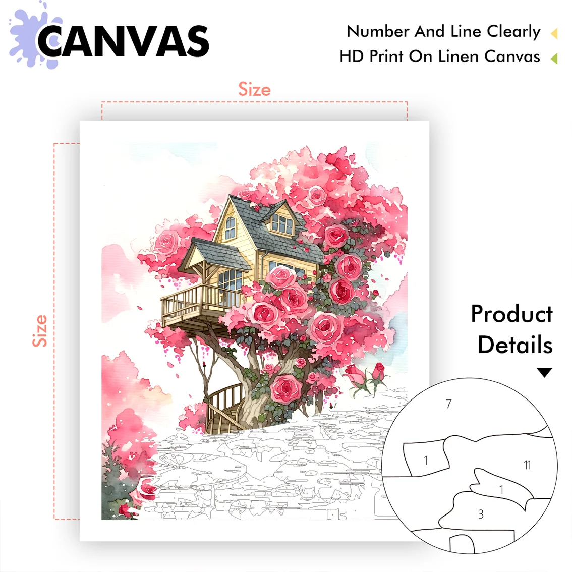 CHENISTORY Diy Painting By Numbers Kill Time Handicraft Unframe Flowers Wall Art Adult Coloring Oil For Handiwork Drawing Crafts