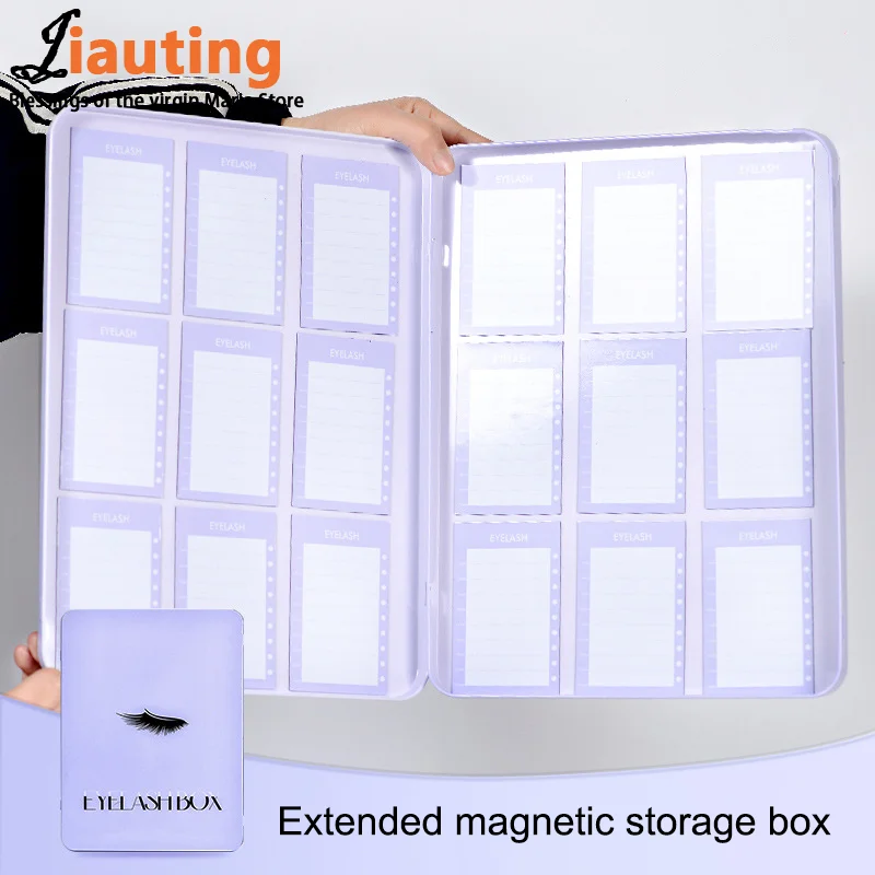 Puste pudełko do przechowywania sztucznych rzęs wielokrotnego użytku Etui na sztuczne rzęsy dla kobiet Profesjonalny pojemnik Podróżny uchwyt na rzęsy na paletę