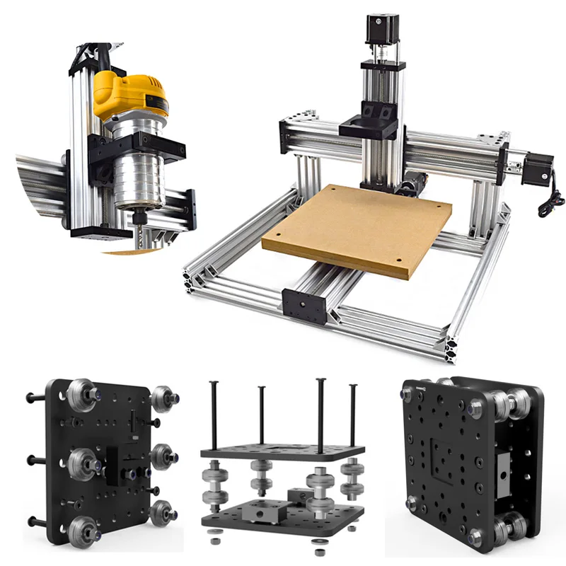 28%OFF BulkMan3D 3 Axis C-Beam CNC Machine Mechanical Kit Desktop DIY Engraving Frame Kit with 1.26N.m Nema23 Stepper Motors