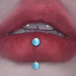 1Pcs Stainless Steel Lip Eyebrow Piercing Banana Shape Opal Lip Ring Labret Curved Barbell Studs Rook Earrings Body Jewelry 16G