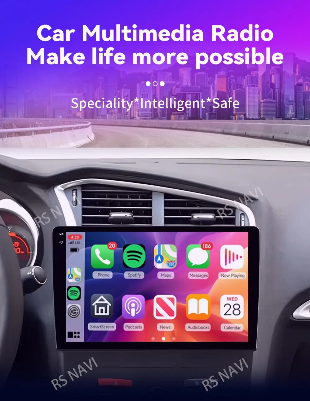 Android 16 Carplay DSP WIF+4G Car Radio GPS Multimedia Player For Citroen C4 C4L DS4 2013 2014 2015 2016 2017 Stereo 360 Camera