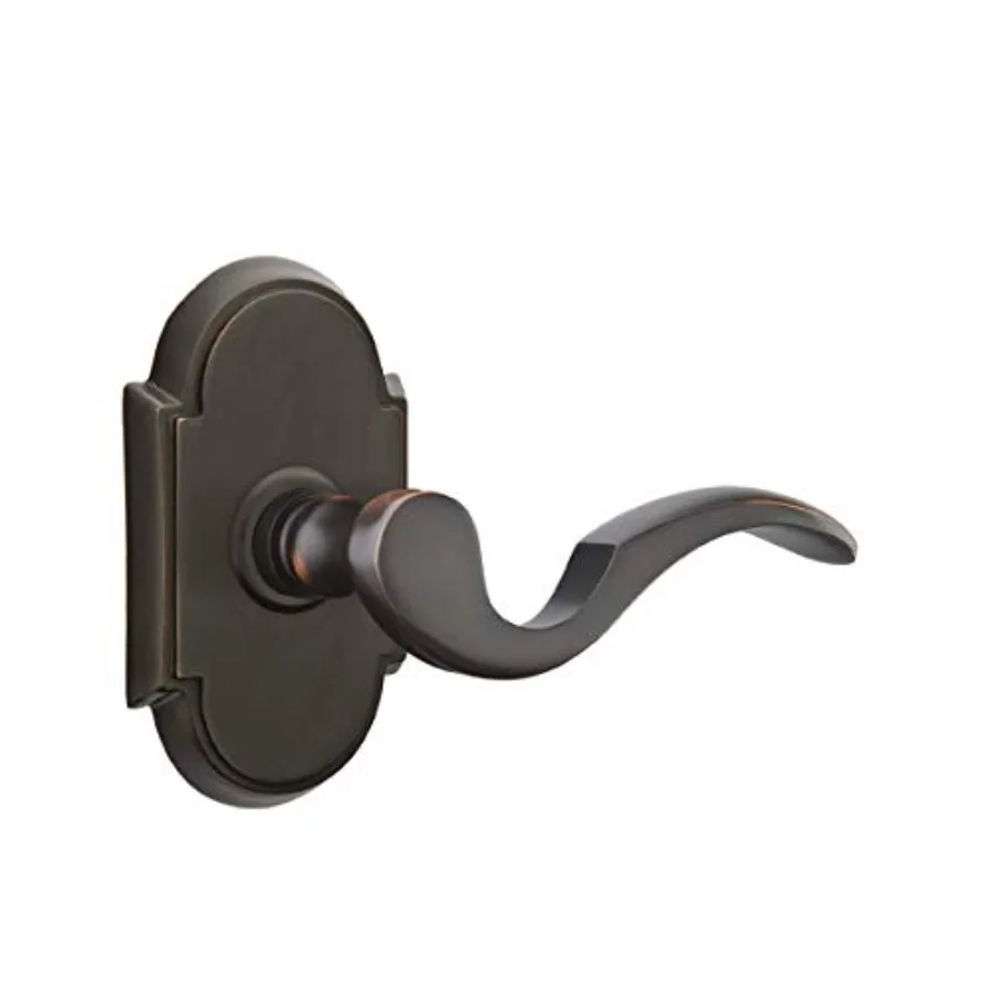 

Privacy Set Style 8 Rosette with Cortina Lever for LeftHanded Entry Oil Rubbed Bronze Finish Ideal for Interior Doors in Reside