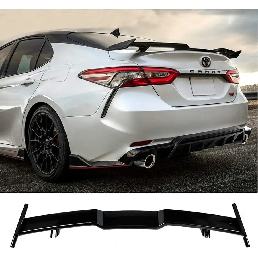 

Задний спойлер для Toyota 8-го поколения Camry LE SE XLE XSE 2018-2025 гг., задний спойлер багажника, сплиттер крыла, глянцевый черный ABS