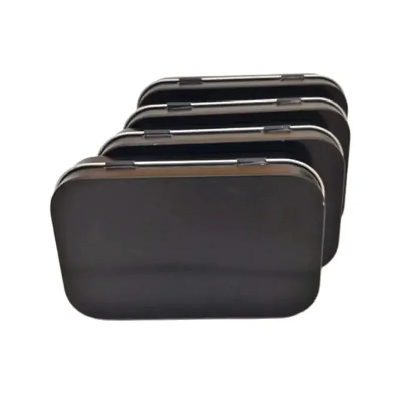 サイズ: 95*60*21 ミリメートル小さな長方形ブリキ箱ダブルホワイトカラーブリキ包装ブリキミントコーティングケースボックスキャンディーメタル