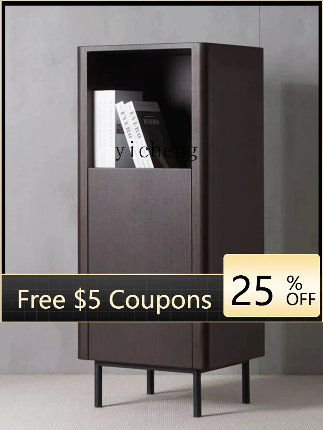 

AA Sofa Storage Smoke Color Standing Cabinet High Cabinet 50 Length Corner Cabinet