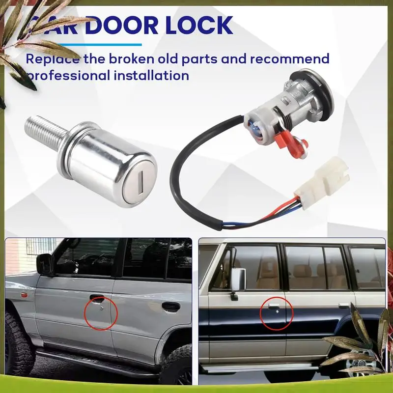 

Portable Car Lock Cylinder & Key For Mitsubishi Pajero Shogun Montero MK2 V31 V32 MR259744