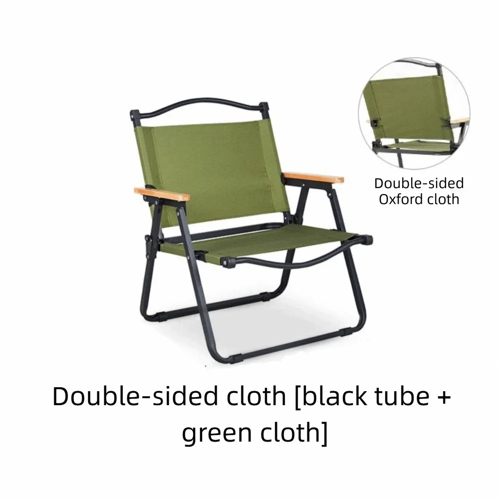 

Складной стул для кемпинга с текстурой под дерево, удобный, с подлокотниками, из углеродистой стали, для пикника и рыбалки, прочный, устойчивый, стул Кермит, для домашнего использования