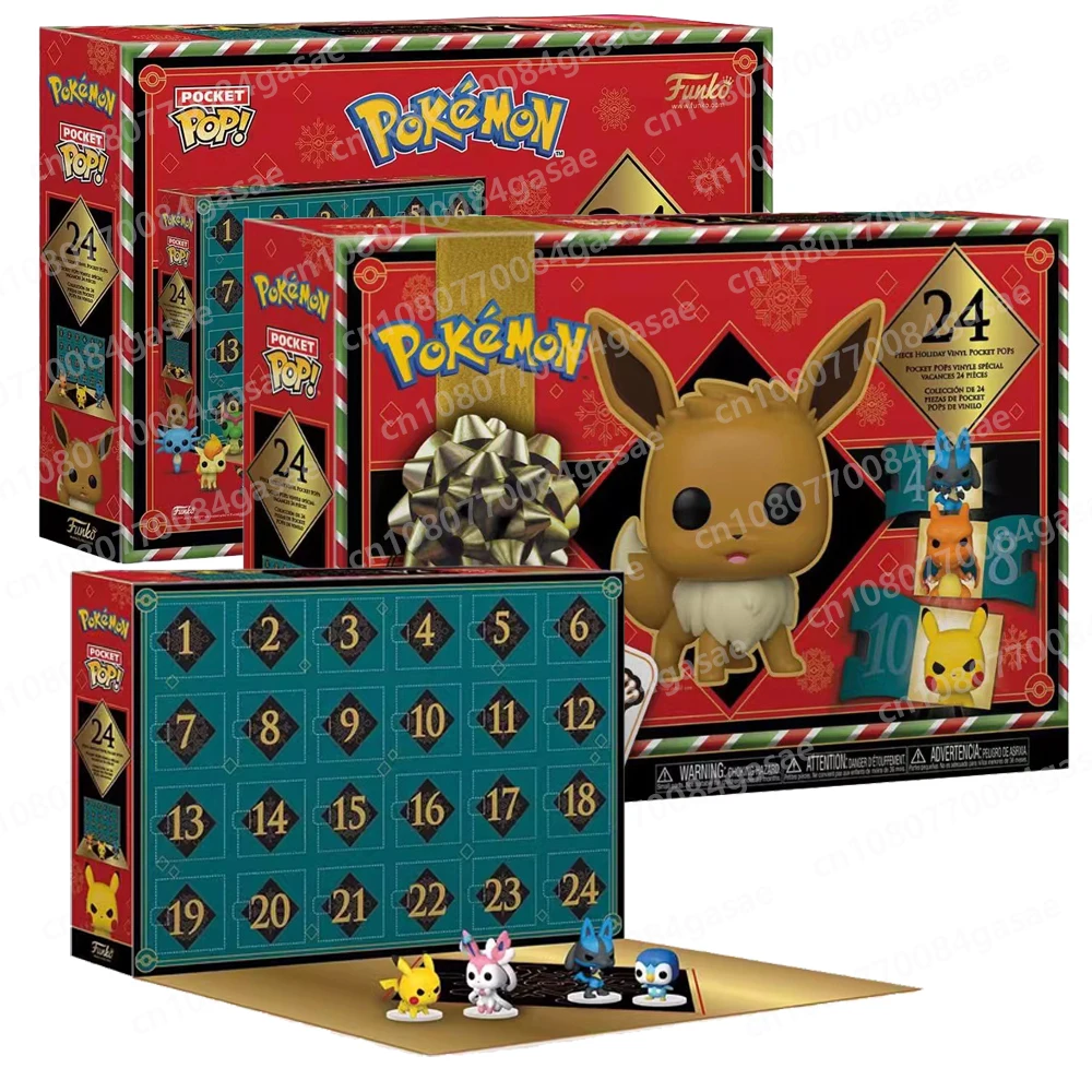 

Advent Calendar Anime Action Figures Pokémon Toys Random Box Model Doll Collection Children Birthday Christmas Gifts