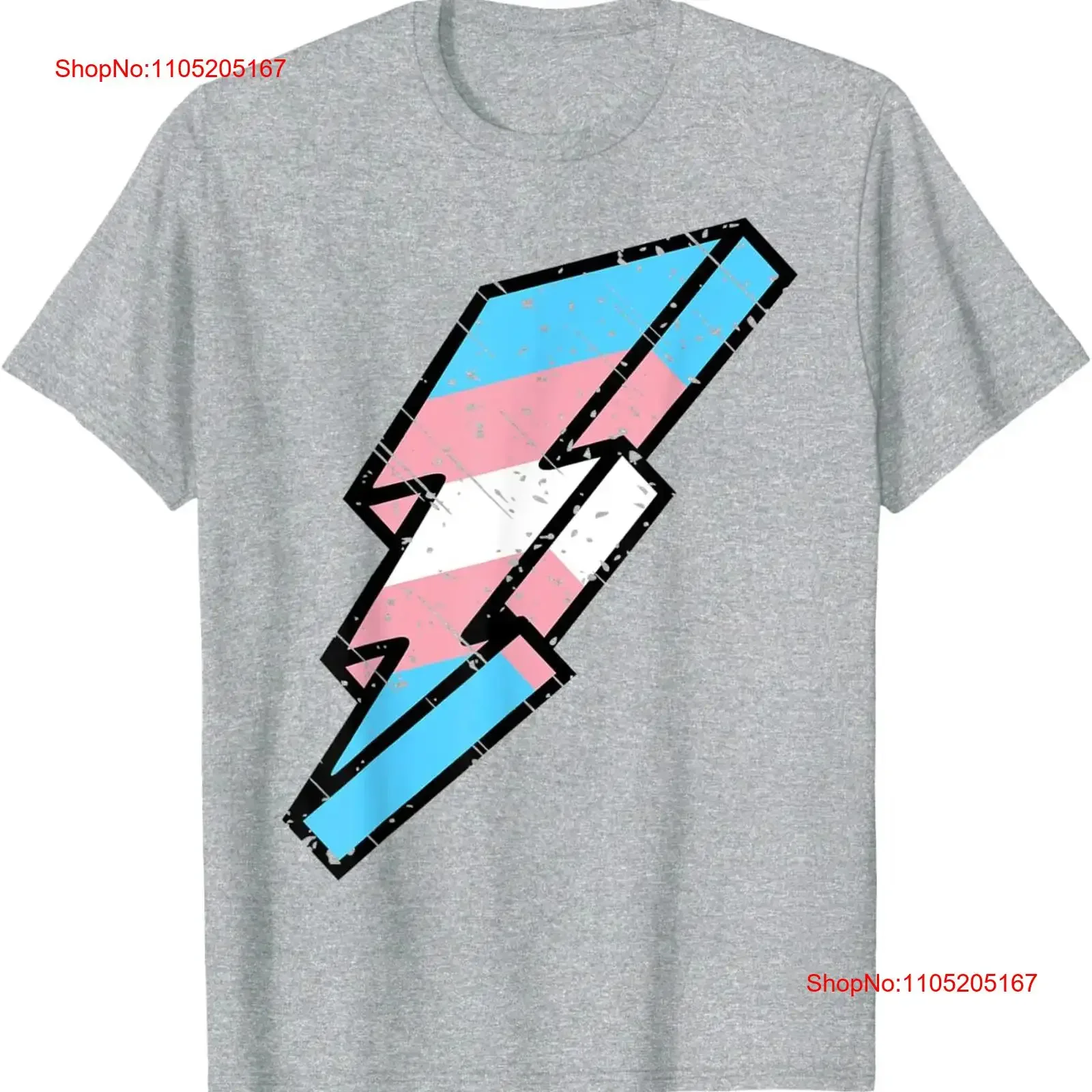 Transexual Pride Lightning Bolt Cute Trans LGBTQ Parade T Shirt  vintage Washed designer clothes Breathable