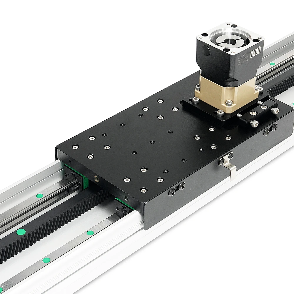 Rack Pinion Heavy Sliding Module Wide Double-Rail Cnc Precision Moving Heavy-Duty Gear Rack Module Linear Guide Slide