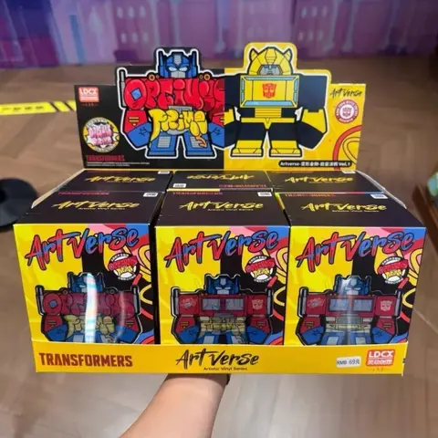 New Original Ldcx Artverse Transformers Energy Graffiti Vol.1 Figures Blind Box Optimus Prime Bumblebee Collect Toys Ornament