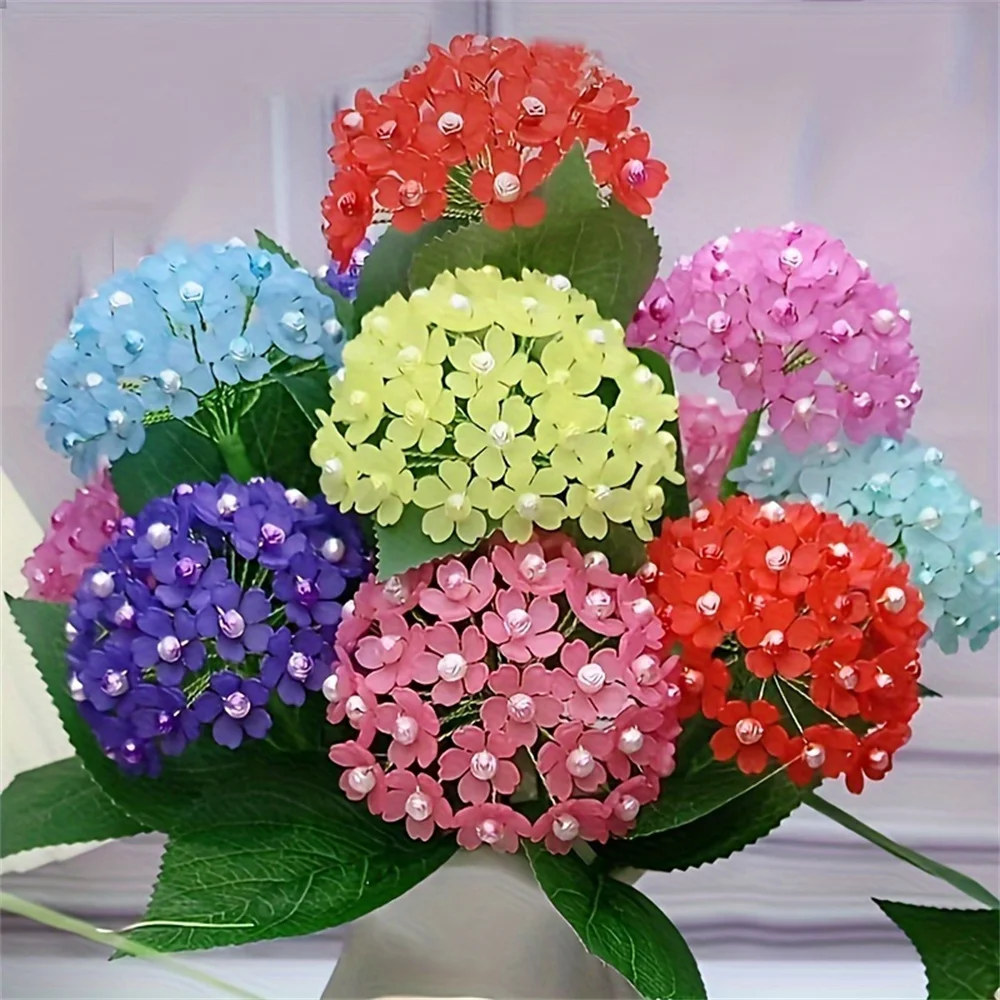 100pcs 14mm Warm Color Frosted Petal Bead Cap with Flower Spacing Beads for DIY Handmade Bracelet Necklace Making image 3