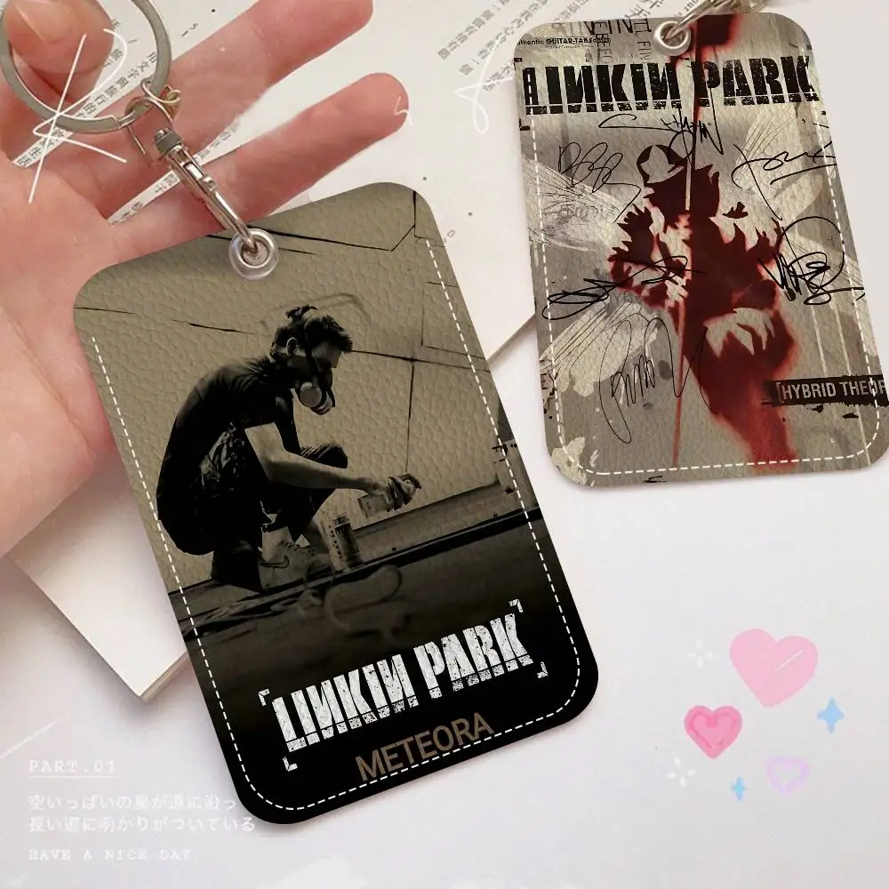 حاملي بطاقات L-linkin P-park الكلاسيكية لبطاقة هوية الطالب، أغطية حماية لبطاقات الوصول إلى الحرم الجامعي للطلاب، سلسلة مفاتيح #3